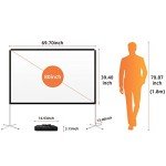 80-Inch Portable Projector Screen for Outdoor Fun