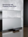 AWOL VISION 120" Motorized Floor Rising Screen
