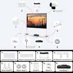 80-Inch Portable Projector Screen for Outdoor Fun