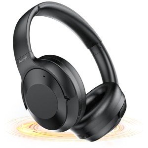 Upgraded Wireless Noise Cancelling Headphones - Black