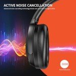 Upgraded Wireless Noise Cancelling Headphones - Black