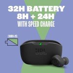 JBL Vibe Buds - True Wireless Earbuds (Black)