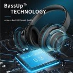 KVIDIO Bluetooth Over-Ear Headphones with 65 Hours Playtime