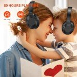 Upgraded Wireless Noise Cancelling Headphones - Black