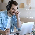 KVIDIO Bluetooth Over-Ear Headphones with 65 Hours Playtime