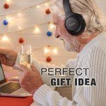 KVIDIO Bluetooth Over-Ear Headphones with 65 Hours Playtime