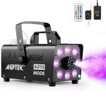 AGPTEK 500W Fog Machine with 13 LED Lights