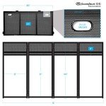 AxcessAbles Portable DJ Facade Booth with Lighting