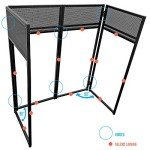 AxcessAbles Portable DJ Facade Booth with Lighting