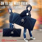 AxcessAbles Portable DJ Facade Booth with Lighting