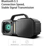 BUGANI Waterproof Bluetooth 5.3 Portable Speaker 60W