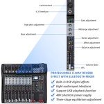 Depusheng DT8 8-Channel USB Mixer Console