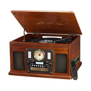 Victrola 8-in-1 Bluetooth Record Player with Speakers