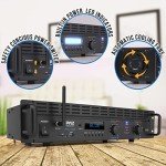 PyleUSA 2000W Bluetooth Rack Mount Amplifier