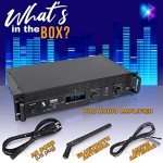 PyleUSA 2000W Bluetooth Rack Mount Amplifier