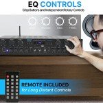 Pyle Bluetooth Home Audio Amplifier System 600W