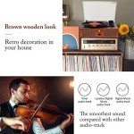 Wireless Vinyl Record Player with Built-in Speakers