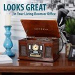 Victrola 8-in-1 Bluetooth Record Player with Speakers