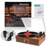 Wireless Vinyl Record Player with Built-in Speakers