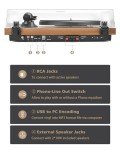 Bluetooth Vinyl Record Player with Stereo Speakers