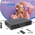Pyle Bluetooth Home Audio Amplifier System 600W