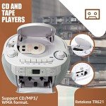 Retekess TR621 Portable CD/Cassette Player Boombox