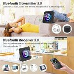 Portable Bluetooth CD Player with Rechargeable Battery