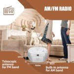 Retekess TR621 Portable CD/Cassette Player Boombox