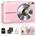 FHD 1080P Digital Camera for Kids - Pink