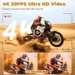 64MP 4K Vlogging Camera with Flip Screen & Zoom