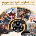 64MP 4K Vlogging Camera with Flip Screen & Zoom