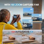 64MP 5K Autofocus Digital Camera with 32GB Card