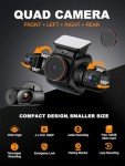 PRUVEEO 360° 4-Channel Dash Cam with GPS & WiFi