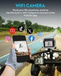 4K Waterproof Action Camera with Accessories Kit