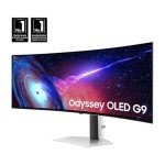 SAMSUNG 49" Odyssey G93SC Series OLED Curved Gaming Monitor, 240Hz, 0.03ms, Dual QHD, DisplayHDR True Black 400, FreeSync Premium Pro, Height Adjustable Stand, 3 Year Warranty, LS49CG932SNXZA, 2023