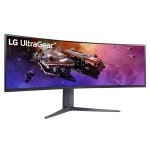 LG 45GR65DC-B 45-inch Ultragear Curved Gaming Monitor, QHD, 200Hz, 1ms, UltraWide Display, 32:9, AMD FreeSync Premium Pro, VESA DisplayHDR 600, HDMI 2.1 x2, DP, UBS x3, Tilt/Height/Swivel Stand Black