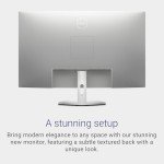 Dell S3222HN Curved Monitor - 31.5-inch FHD (1920x1080) 75Hz 4Ms 1800R Curved Display, HDMI Connectivity, AMD FreeSync Technology, Tilt Adjustability - Silver