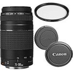 Canon EF 75-300mm Telephoto Zoom Lens with UV Filter