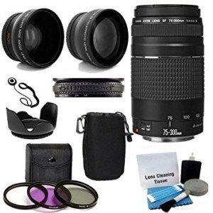 Canon EF 75-300mm Telephoto Zoom Lens Kit