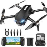 2K FPV Foldable Drone with Camera and 2 Batteries