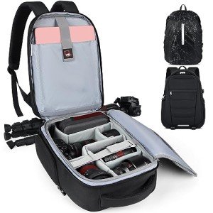 Waterproof DSLR Camera Backpack with Rain Cover