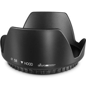 58MM Tulip Lens Hood for Canon & Nikon Cameras
