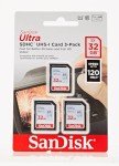 SanDisk 32GB Ultra SDHC UHS-I Memory Cards 3-Pack