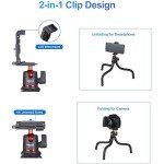 Mini Flexible Camera Tripod with Phone Holder