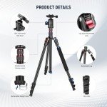 NEEWER 77" Tripod Monopod for DSLR and Phone