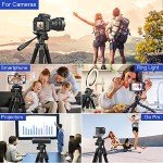 Aureday 74” Tripod with Remote & Phone Holder