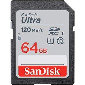 SanDisk 64GB Ultra SDXC Memory Card - 120MB/s