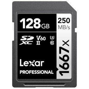 Lexar 128GB Professional 1667x SDXC Memory Card