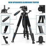 VICTIV 74” Heavy-Duty Camera Tripod with Bag
