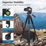 VICTIV 74” Heavy-Duty Camera Tripod with Bag